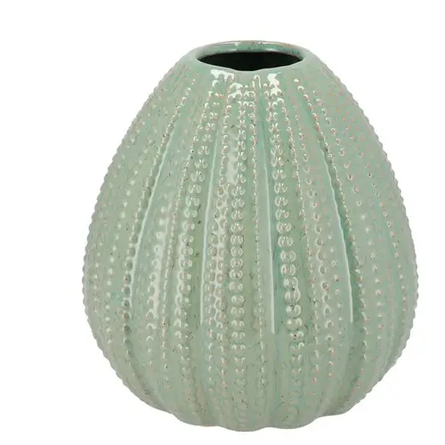 Keramik Vase Urchin grün 23x23x24cm