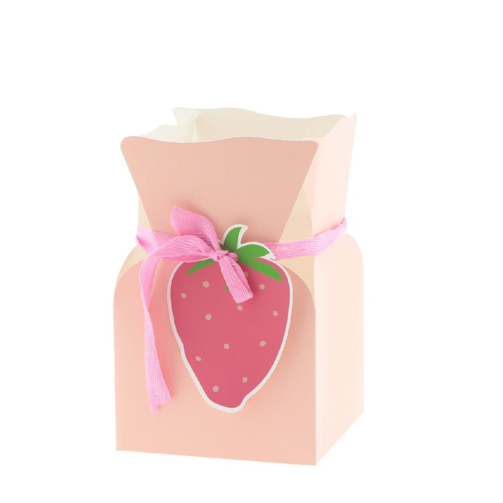 Strausstasche Fruity rosa D13cm H20cm