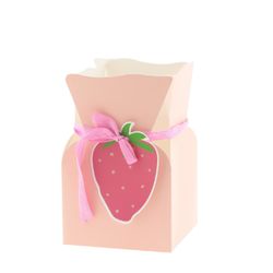 Strausstasche Fruity rosa D13cm H20cm