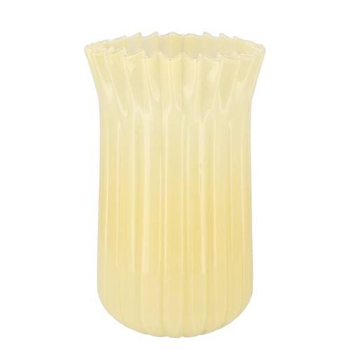 Glas Vase Imke Lemon hell gelb 19x19x32cm