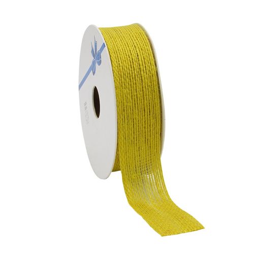 Band Jute gelb 25mm 10m
