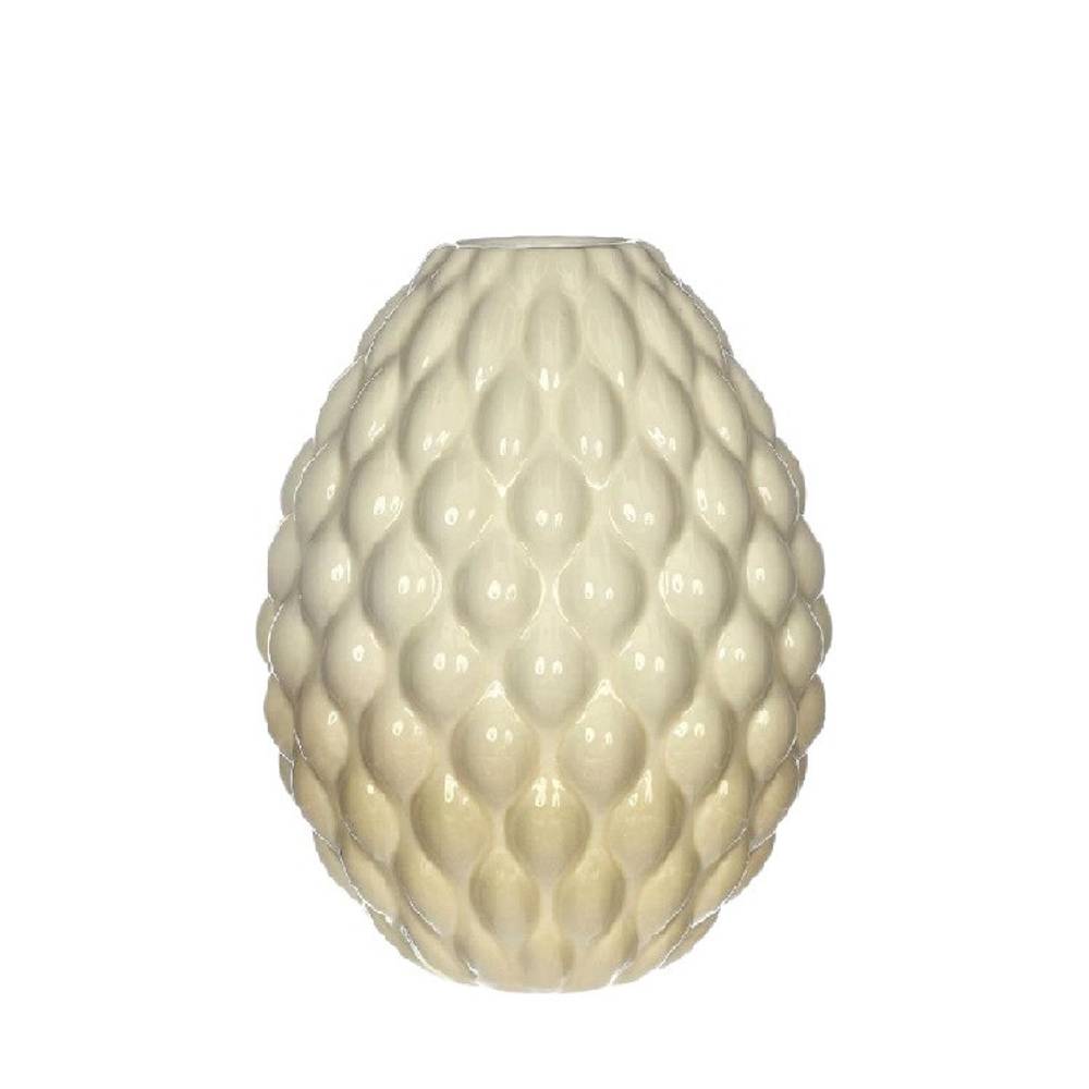 Keramik Vase Bubbles creme D03/11.5cm H15cm 