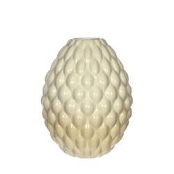 Keramik Vase Bubbles creme D03/11.5cm H15cm 