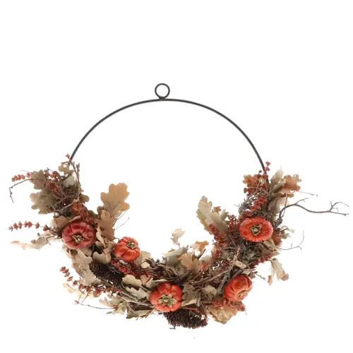 Hänger Metall +Ringe Pumpkino 30cm