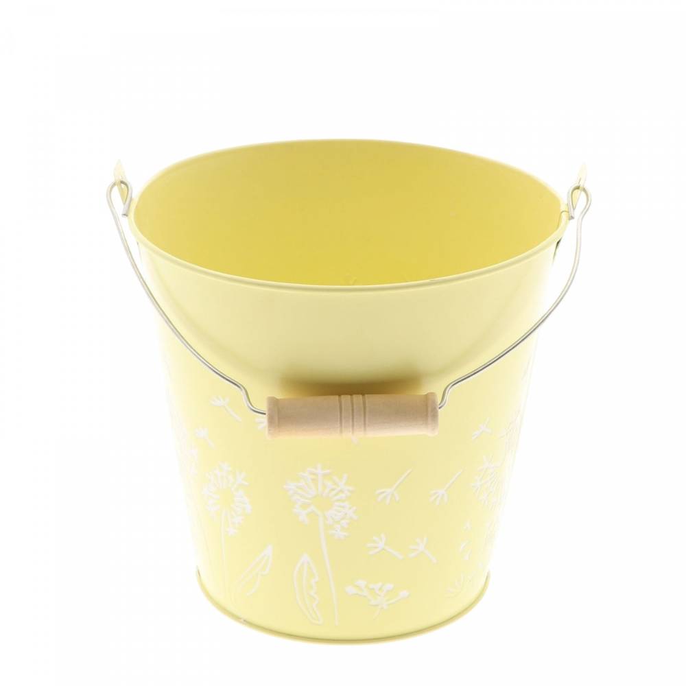Zink Eimer Celo gelb D16cm H15cm