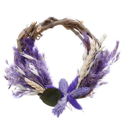 Traubenring Samt lila D15cm