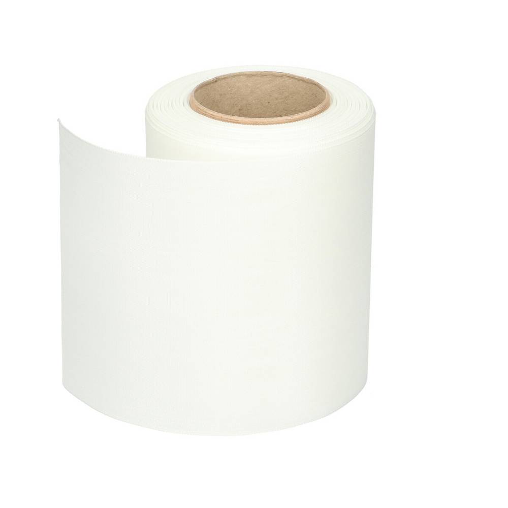 Kranzband Moire weiss 125mm 25m