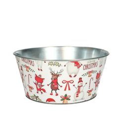 Zink Übertopf Jule D22cm H10cm