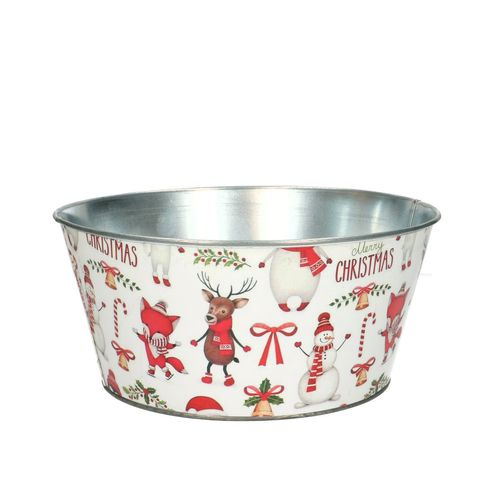Zink Übertopf Jule D22cm H10cm