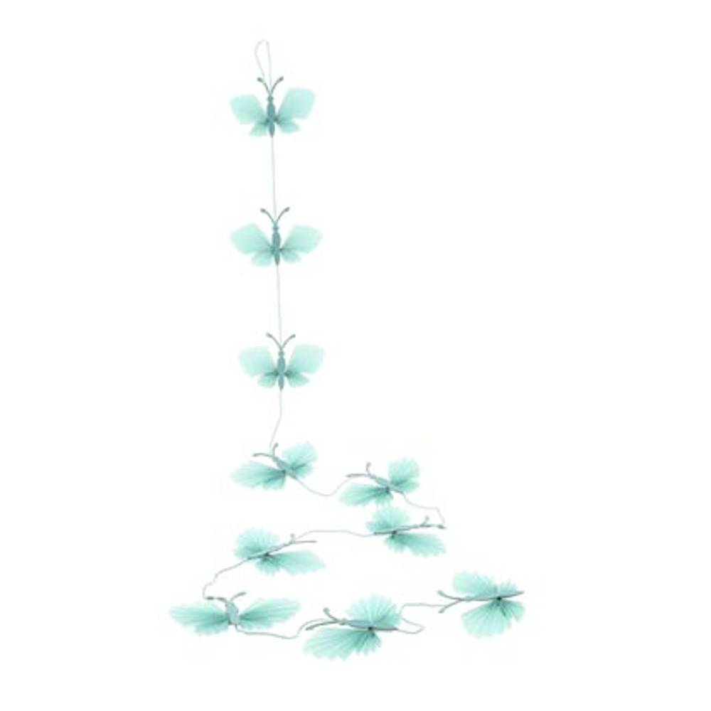 Girlande Schmetterling blau L200cm