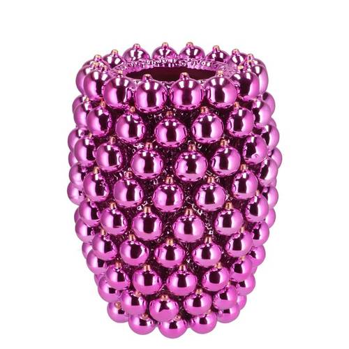 Weihnachtskugel Vase fuchsia 27x27x33cm