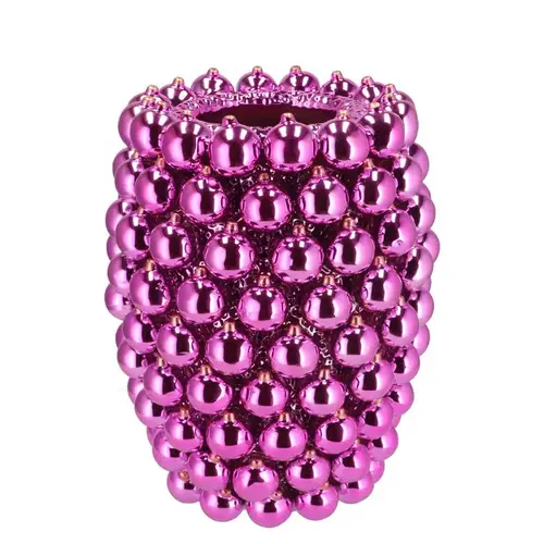 Weihnachtskugel Vase fuchsia 27x27x33cm