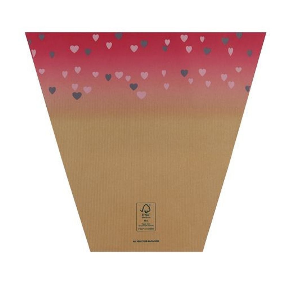 Tüte Heart lila 50x35x10cm x50