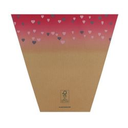 Tüte Heart lila 50x35x10cm x50