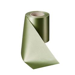 Kranzband Satin Soft grün 75mm 25m
